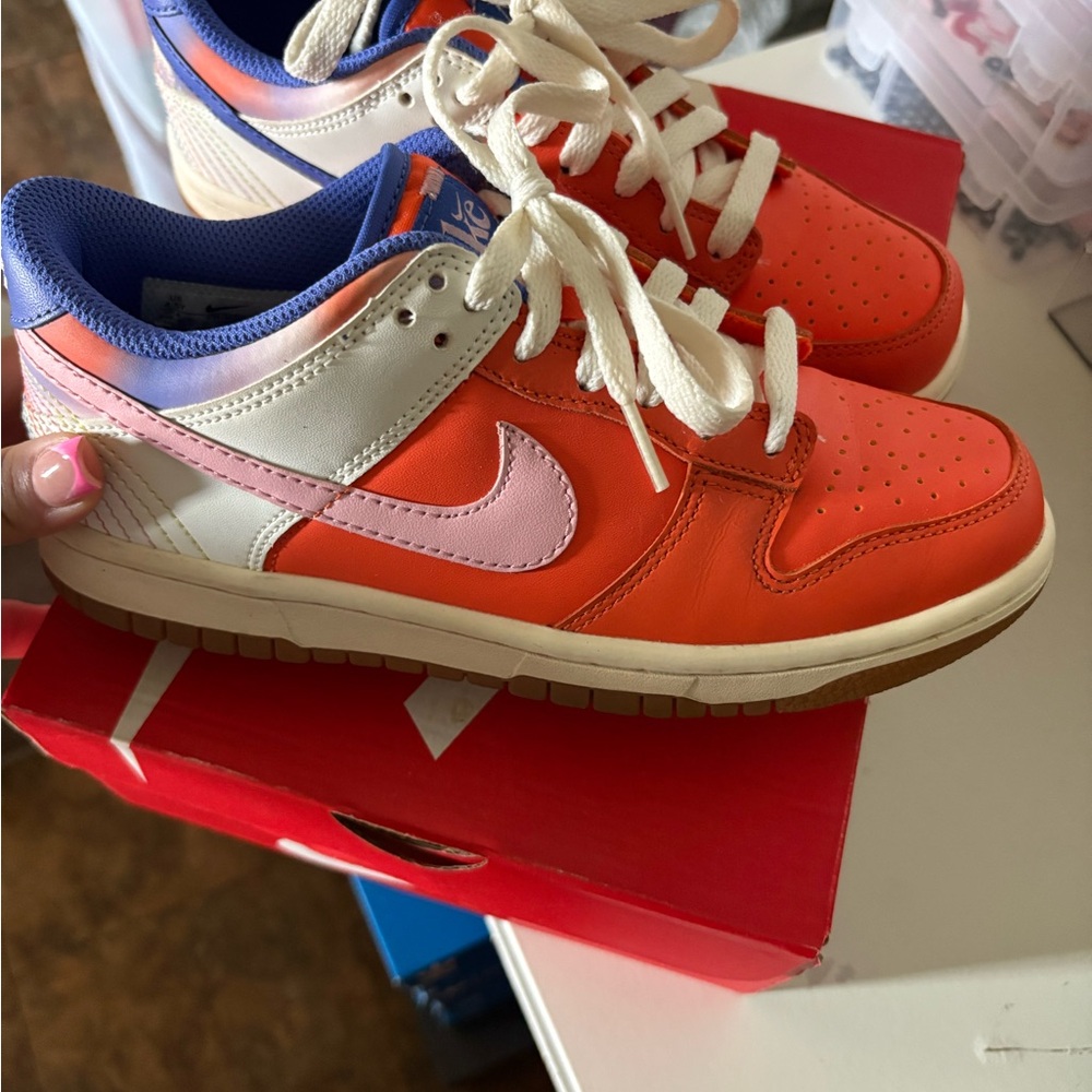 Nike Kids' Orange and Pink Sneakers